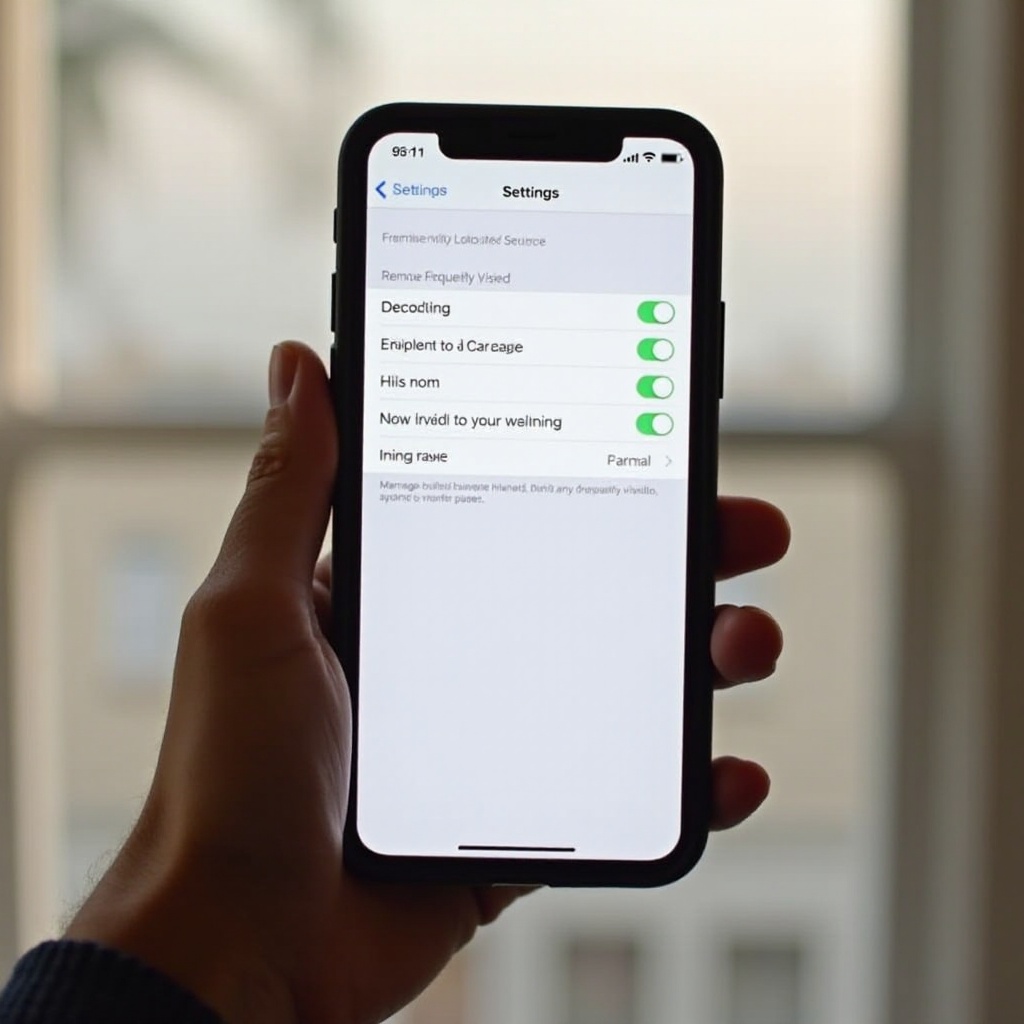cách xóa các địa điểm thường truy cập trên iphone